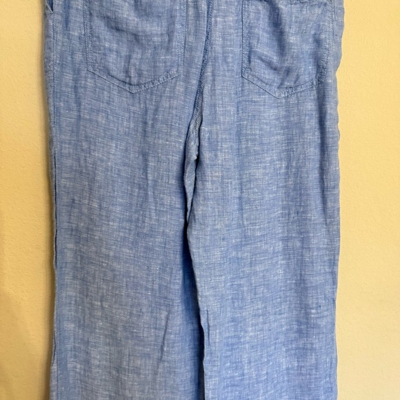 INC International Concepts Linen Pants Size 8 Blue Straight Leg - Picture 11 of 15